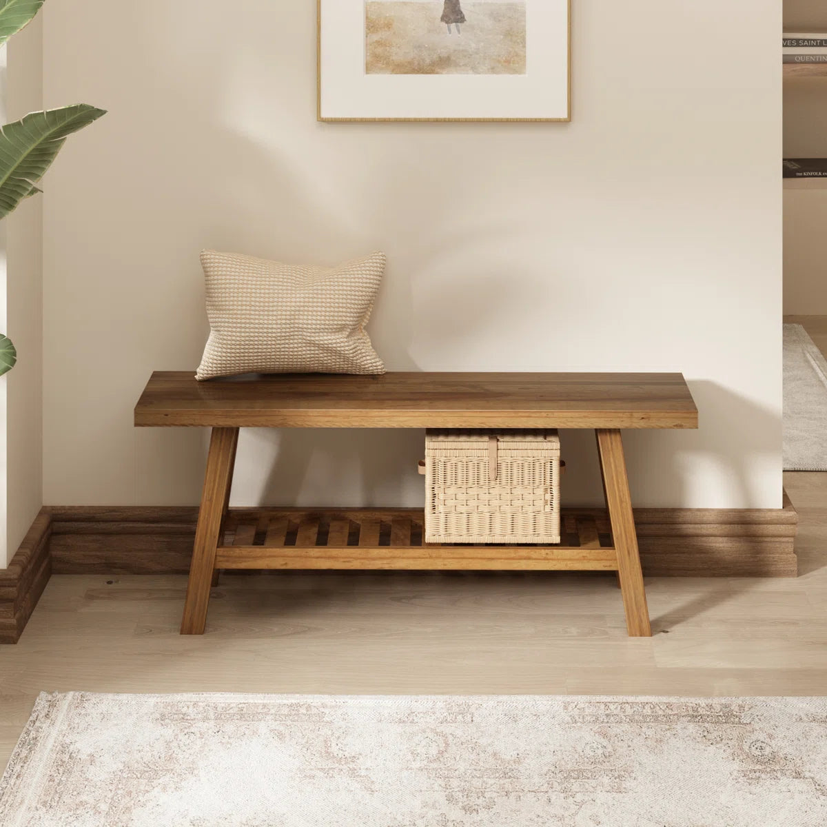 Solid Reclaimed Wood Bench