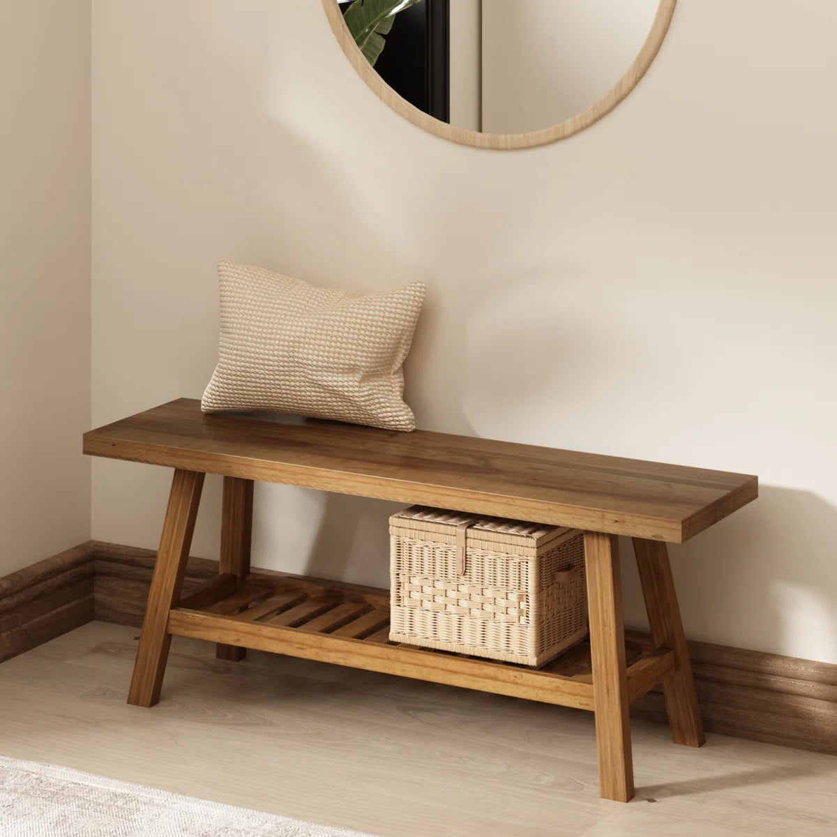 Solid Reclaimed Wood Bench