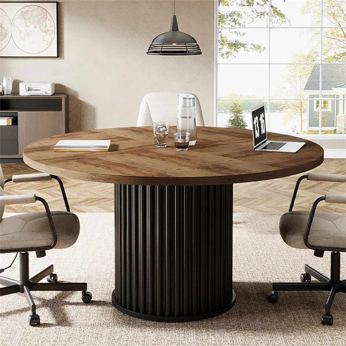 47-inch Round Conference Table For 4