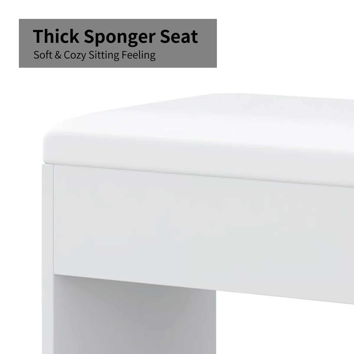 47" Makeup Vanity Desk with Fluted Design – 10 LED Lights, 3-Mode Adjustable Mirror, 7 Drawers & Power Outlet