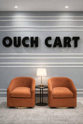 Bennett Upholstered Swivel Barrel Chair