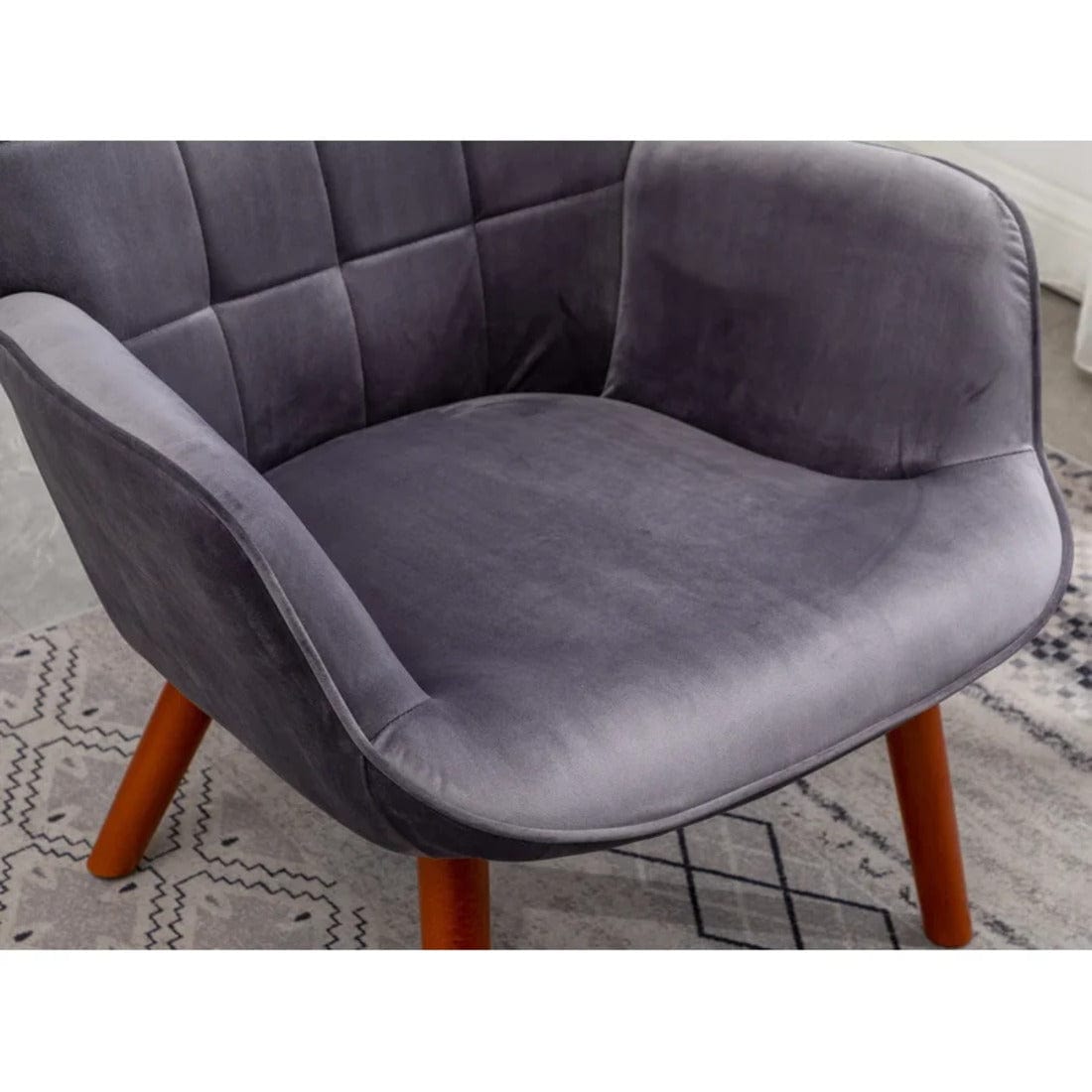 embra accent chair with ottoman