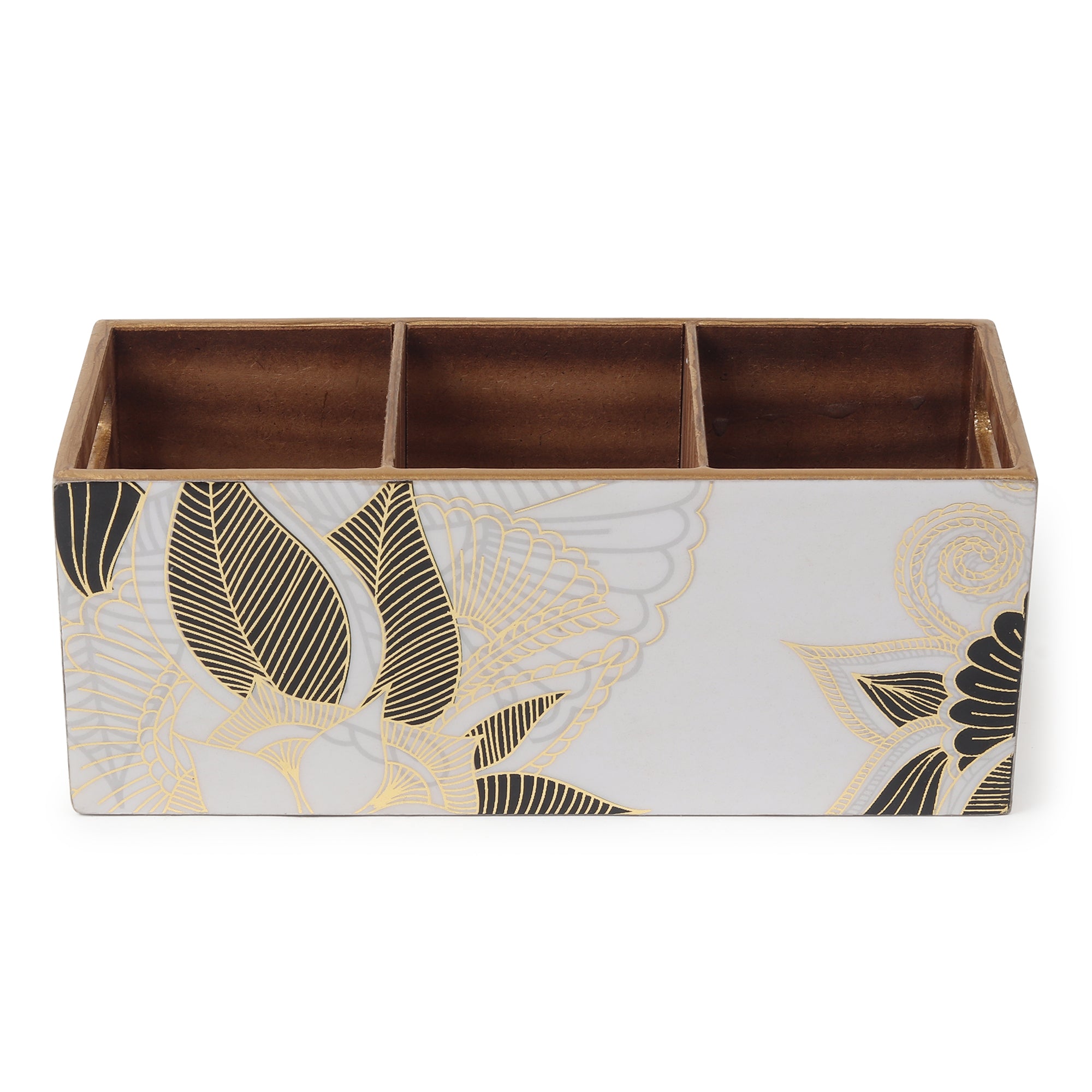Ivory Noir Bloom Cutlery holder