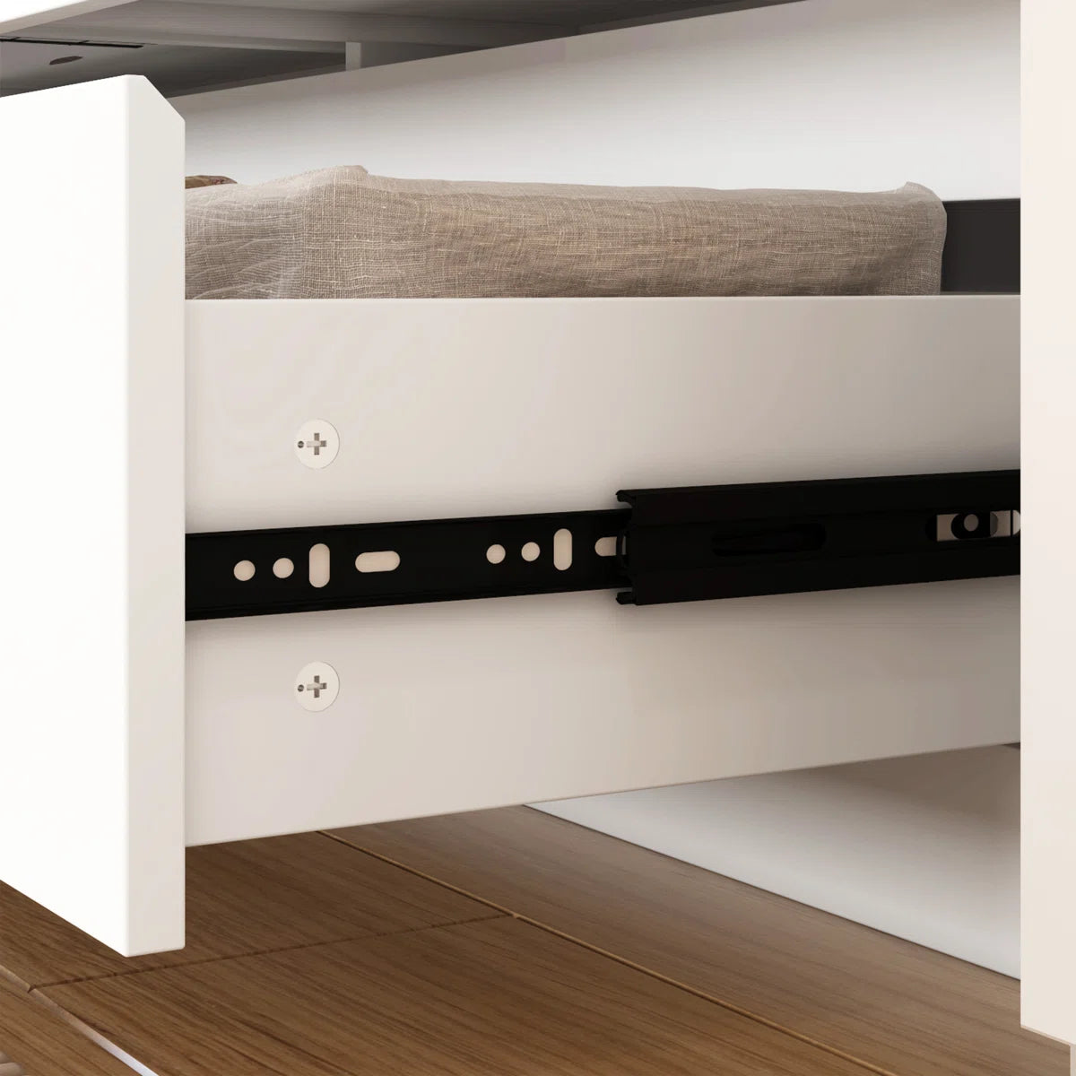 Spacious 9-Drawer 7-Shelf Wardrobe – Wooden Closet with Full-Length Mirror