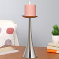 Aureus Petite Silver Pillar Candle Stand