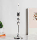 Lumora Small Silver Candleholder
