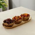 Elaris Tray & Bowl set in Gold