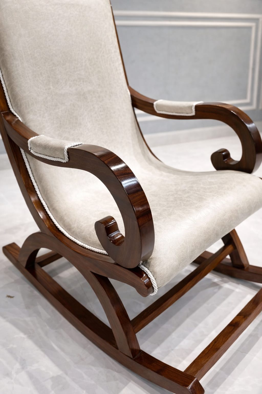 Aamazing Hand Carved Rocking Chair (Teak Wood )