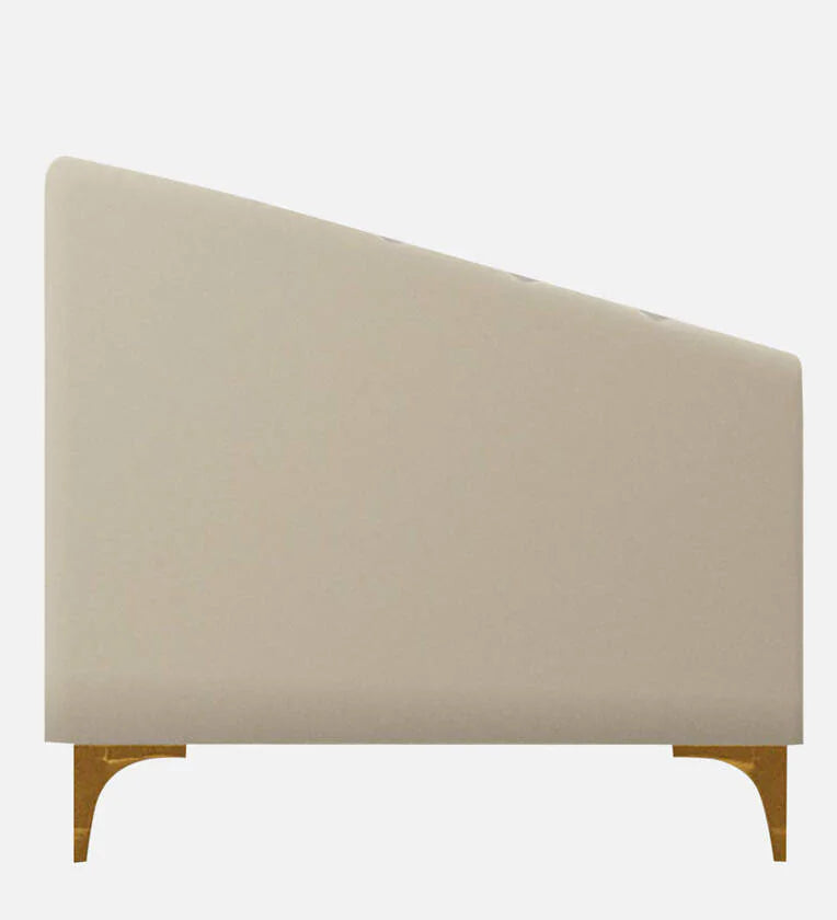 Velvet 1 Seater sofa in Ivory colour