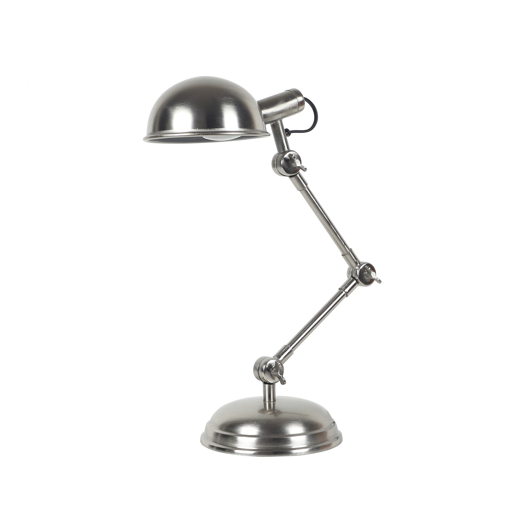 "Fergal Poulsen" Triple Adjustable lamp In Matt Pewter silver finish