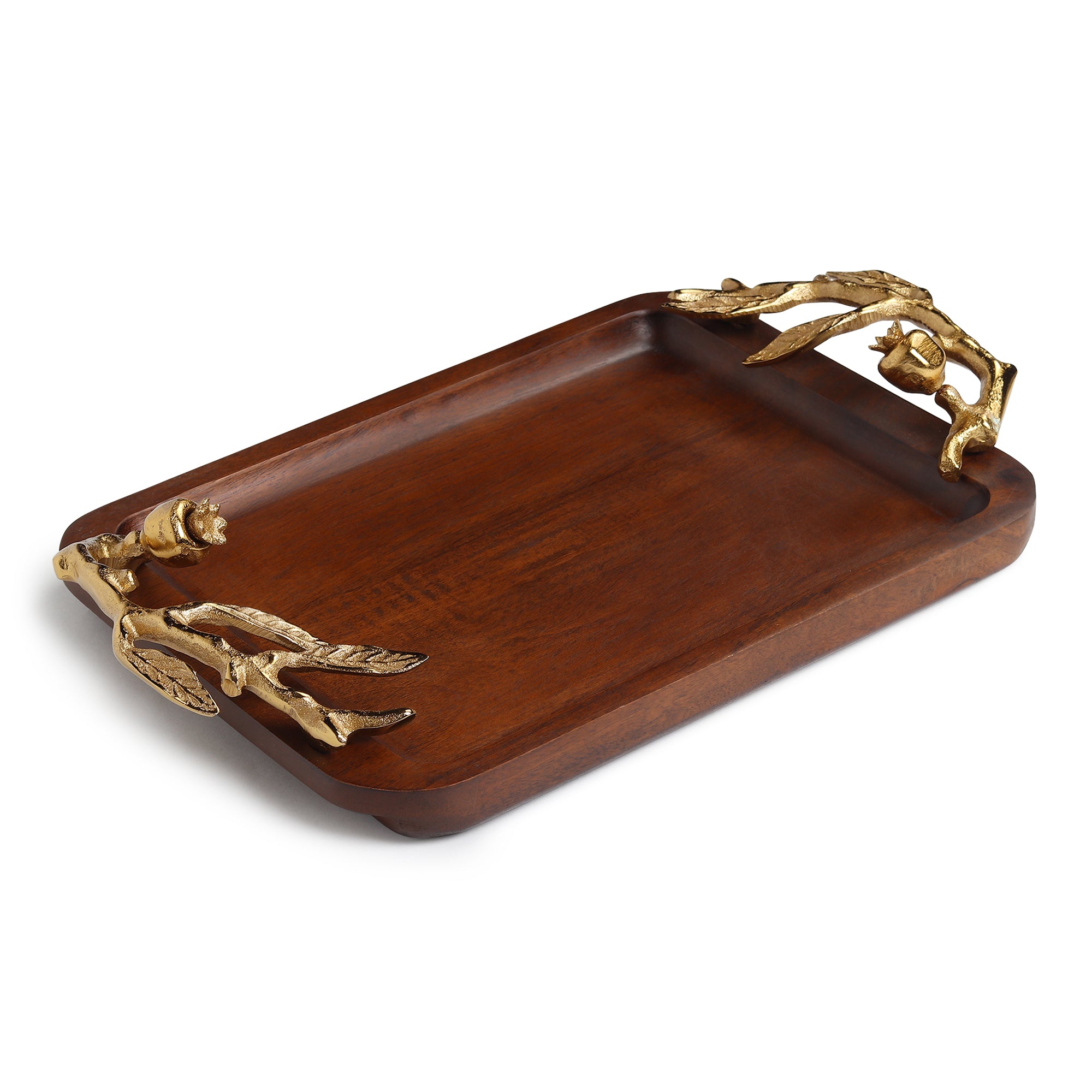 Pomegranate tray gold