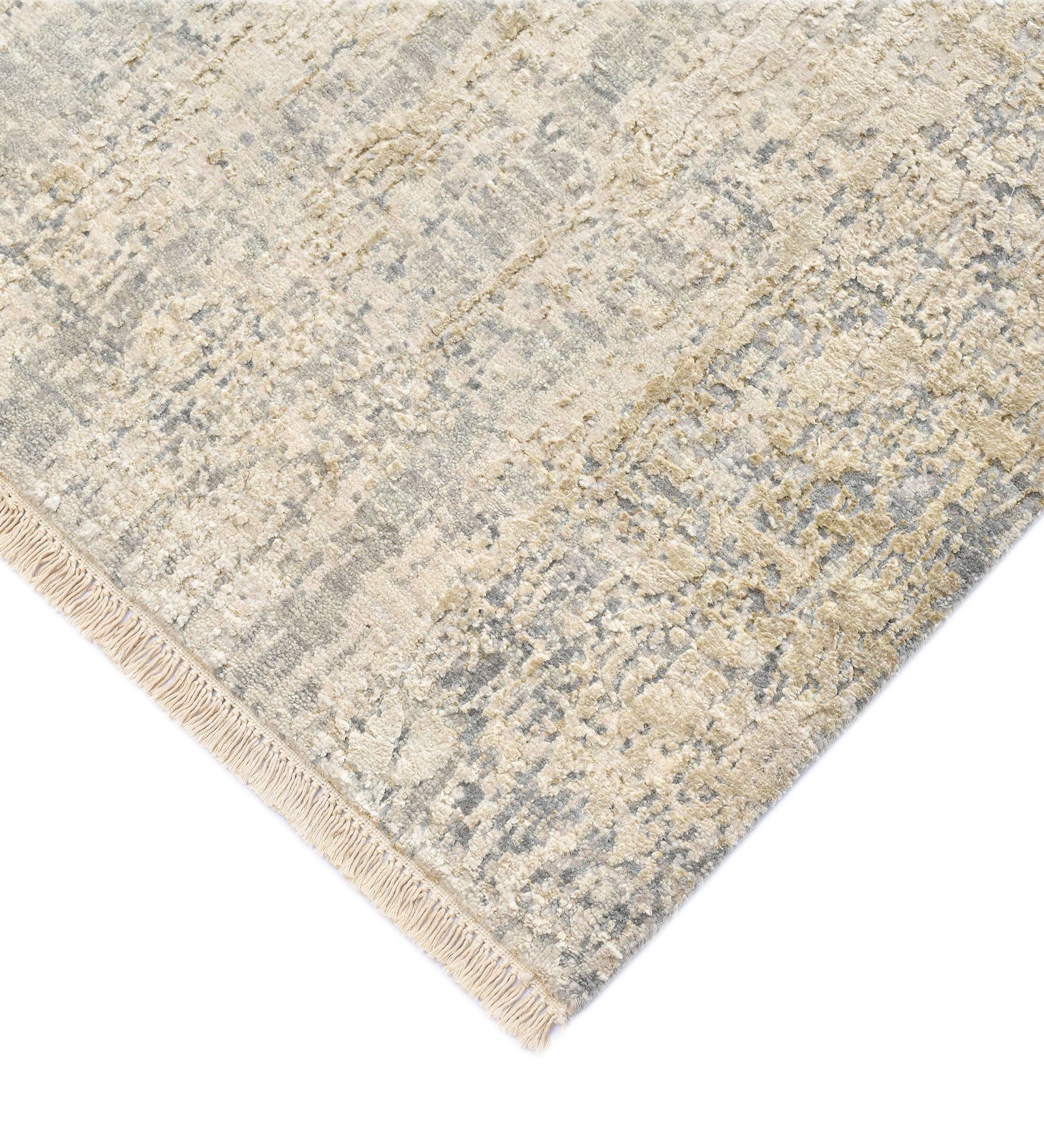 Zenith Modern Pattern Hand Knotted  Rectangle Anti-Skid Designer Carpet, Prayer Rug For Office Cabins, Small Living Spaces - 4'x6'