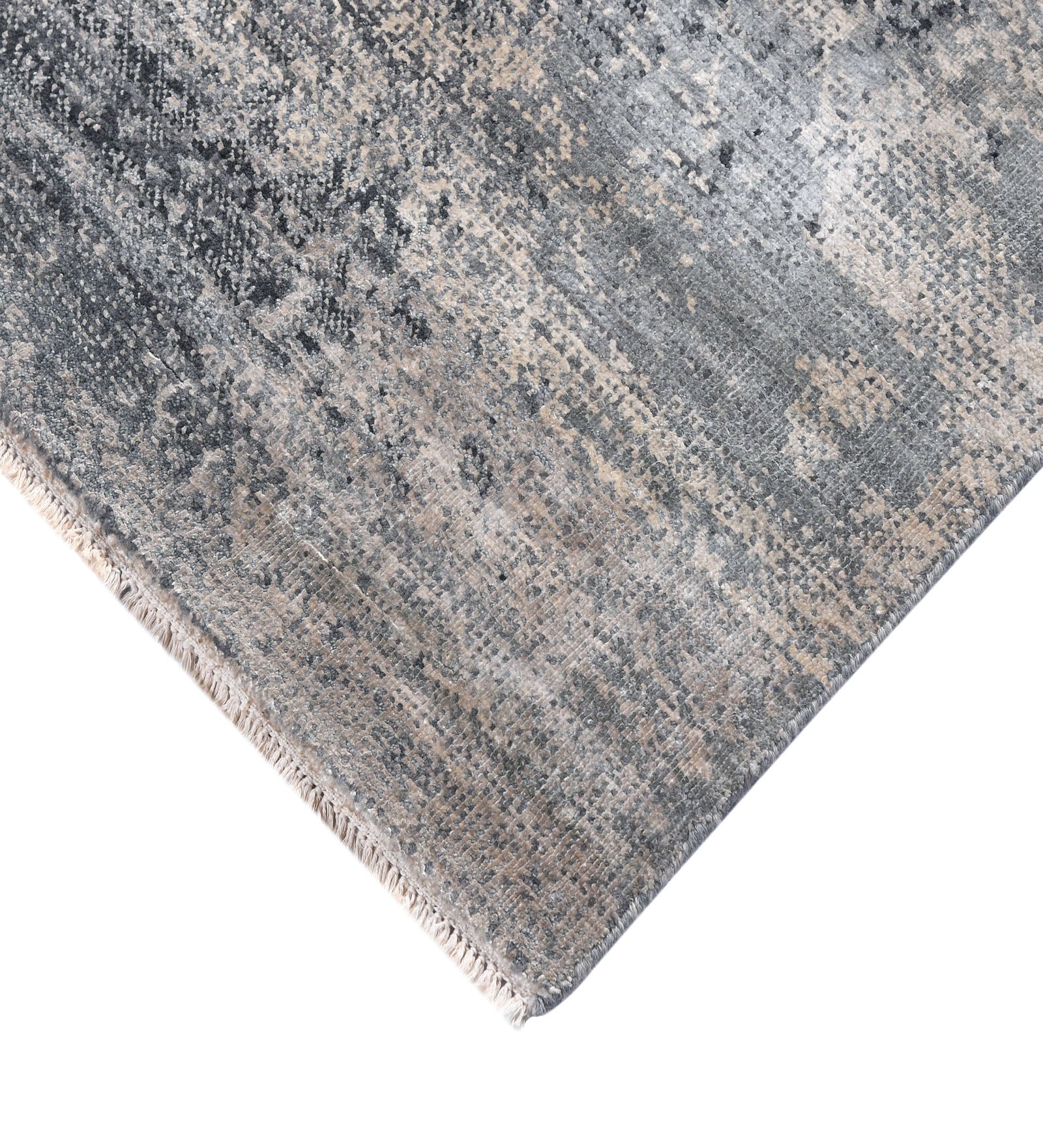 Dazzle Modern Pattern Hand Knotted  Rectangle Anti-Skid Designer Carpet, Prayer Rug For Office Cabins, Small Living Spaces - 4'x6'