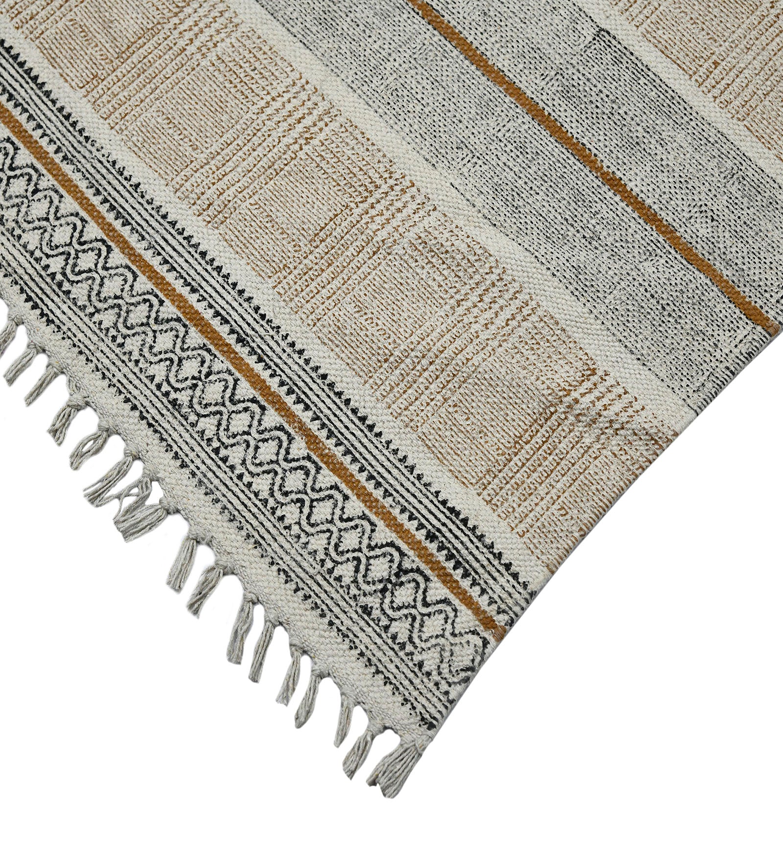 Dune Modern Pattern Hand Woven  Rectangle Anti-Skid Designer Carpet, Prayer Rug For Office Cabins, Small Living Spaces - 2'x3'