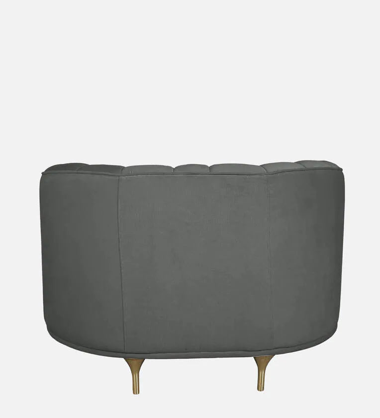 Fabric 1 Seater Sofa In Pebble Grey Colour