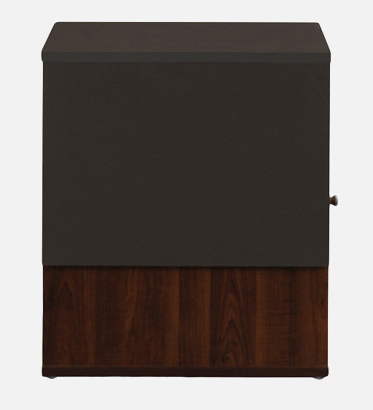 Bedside Table in Dark Walnut Finish with Drawer