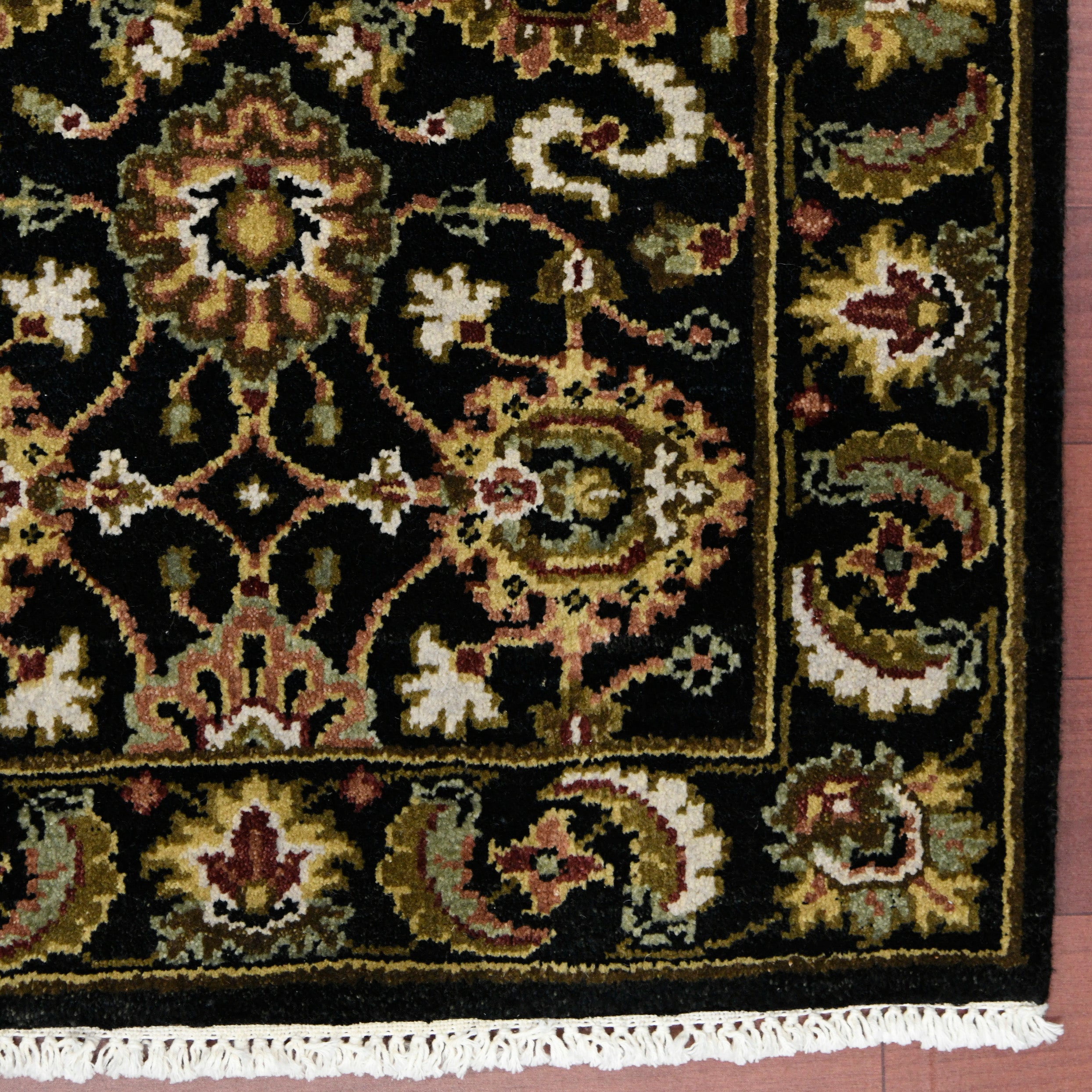 Luxor Classic Pattern Hand Knotted  Rectangle Anti-Skid Designer Carpet, Prayer Rug For Office Cabins, Small Living Spaces - 2'X3'