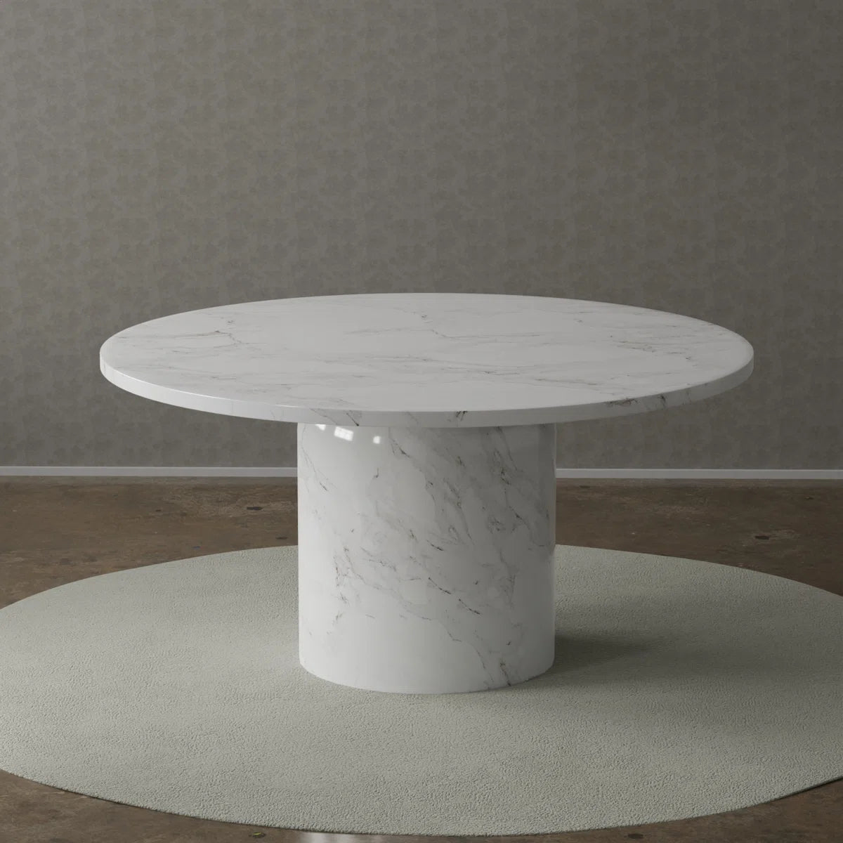 6-Piece Marble Dining Table Set