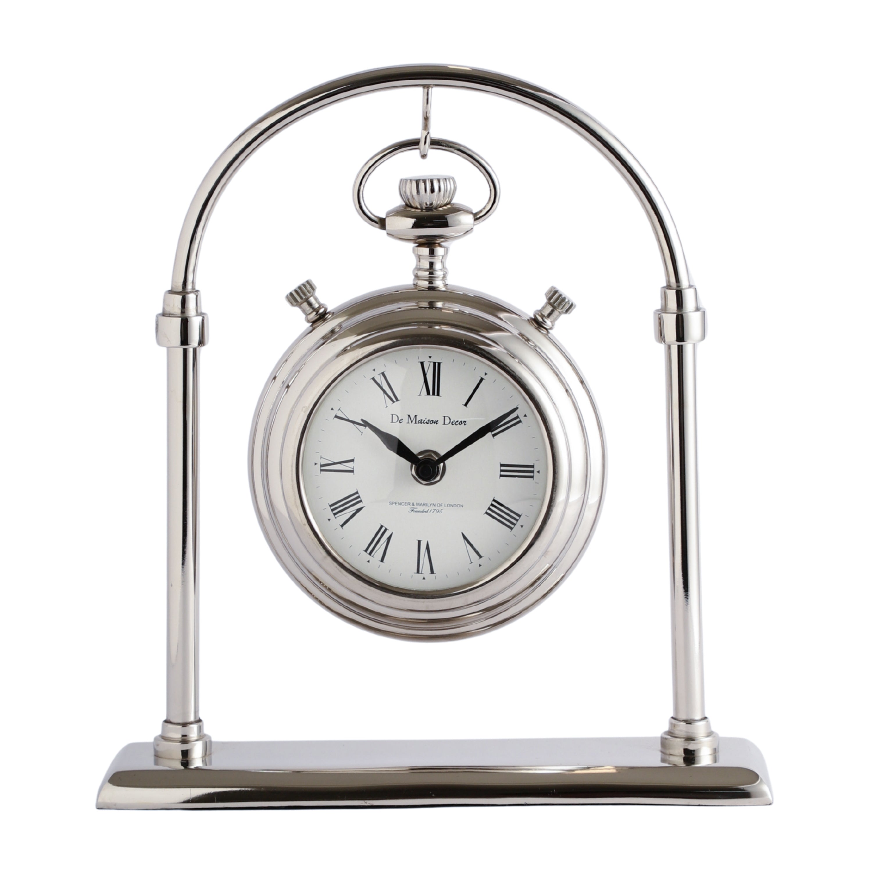 Archway Timepiece Silver Table Clock- OUCHCART | Table clock