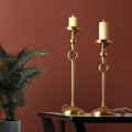 Ajna set of 3 Gold Pillar Holder
