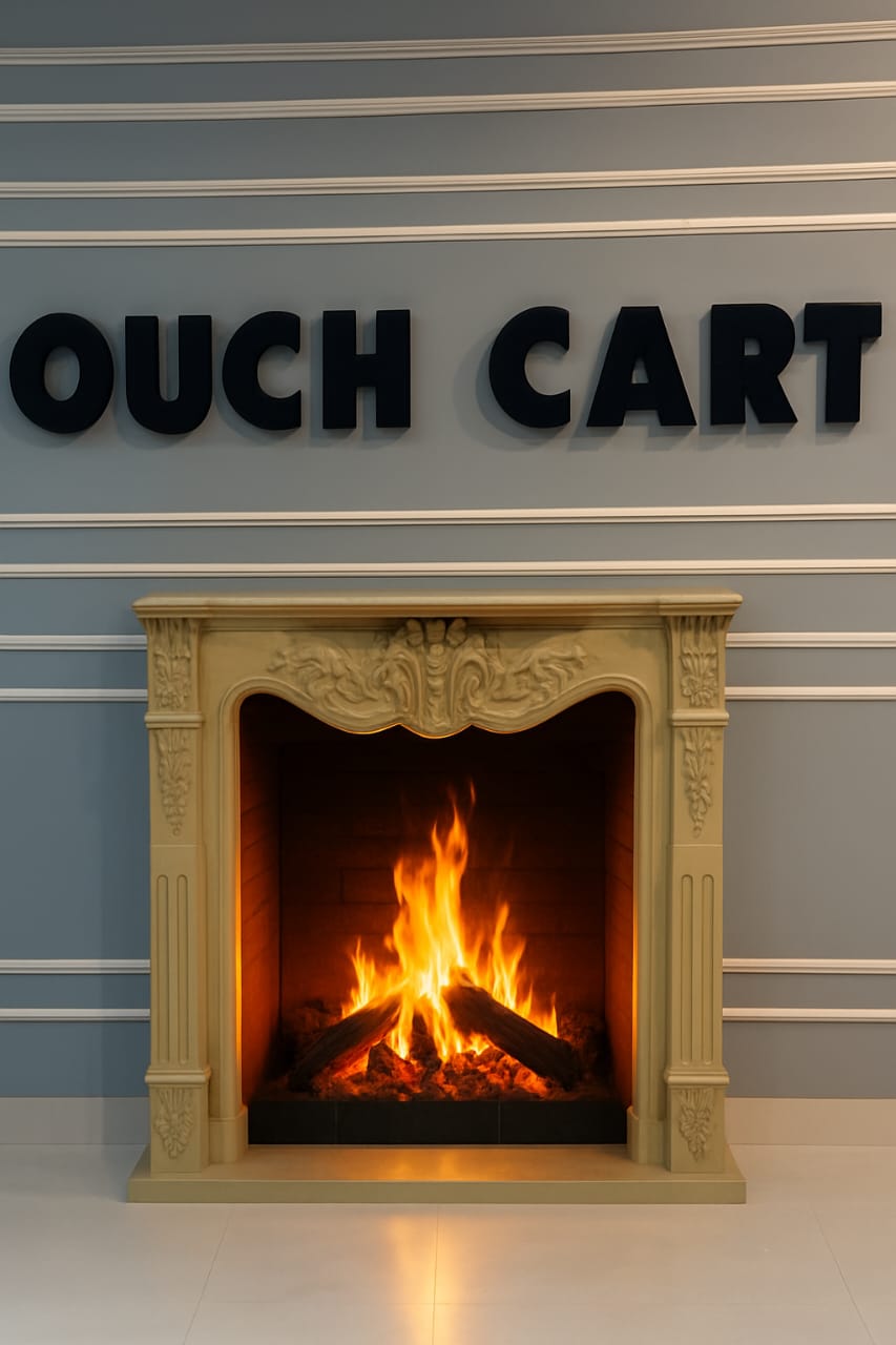 Classic Carved Decorative Fireplace Frame