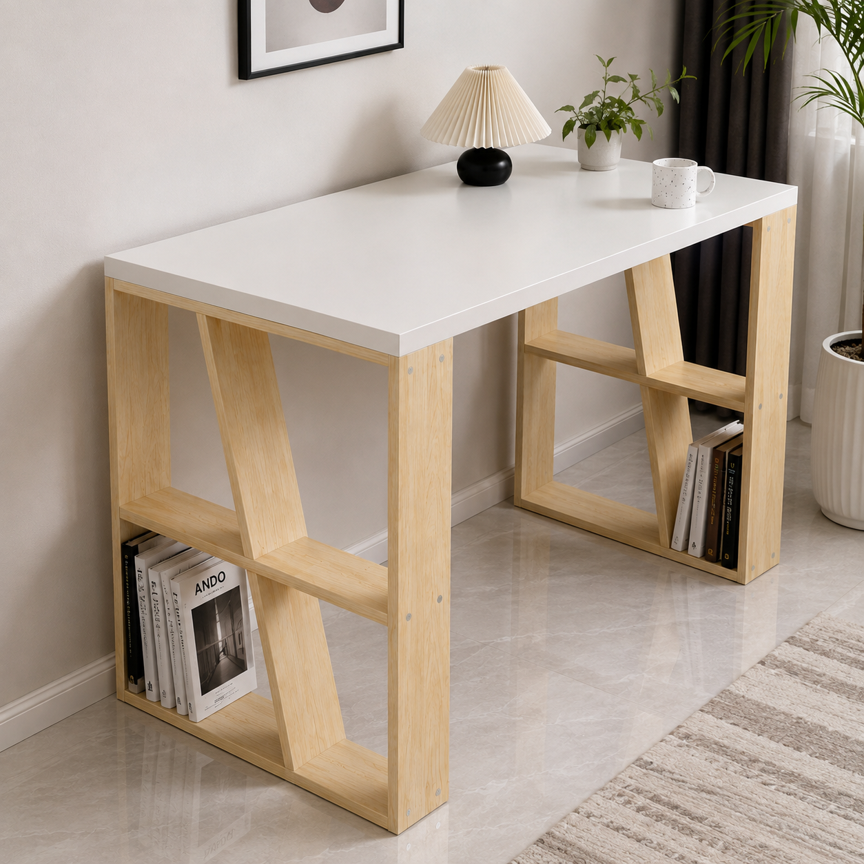 Wooden Study Table for Home Office & Workspace