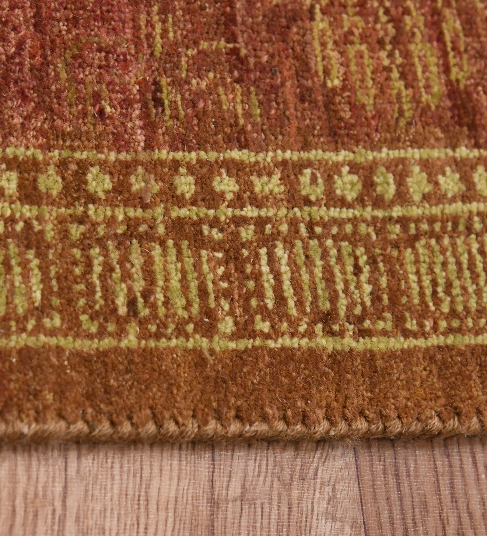 Kohinoor Traditional Pattern Hand Knotted  Rectangle Anti-Skid Designer Carpet, Prayer Rug For Office Cabins, Small Living Spaces - 2'X3'