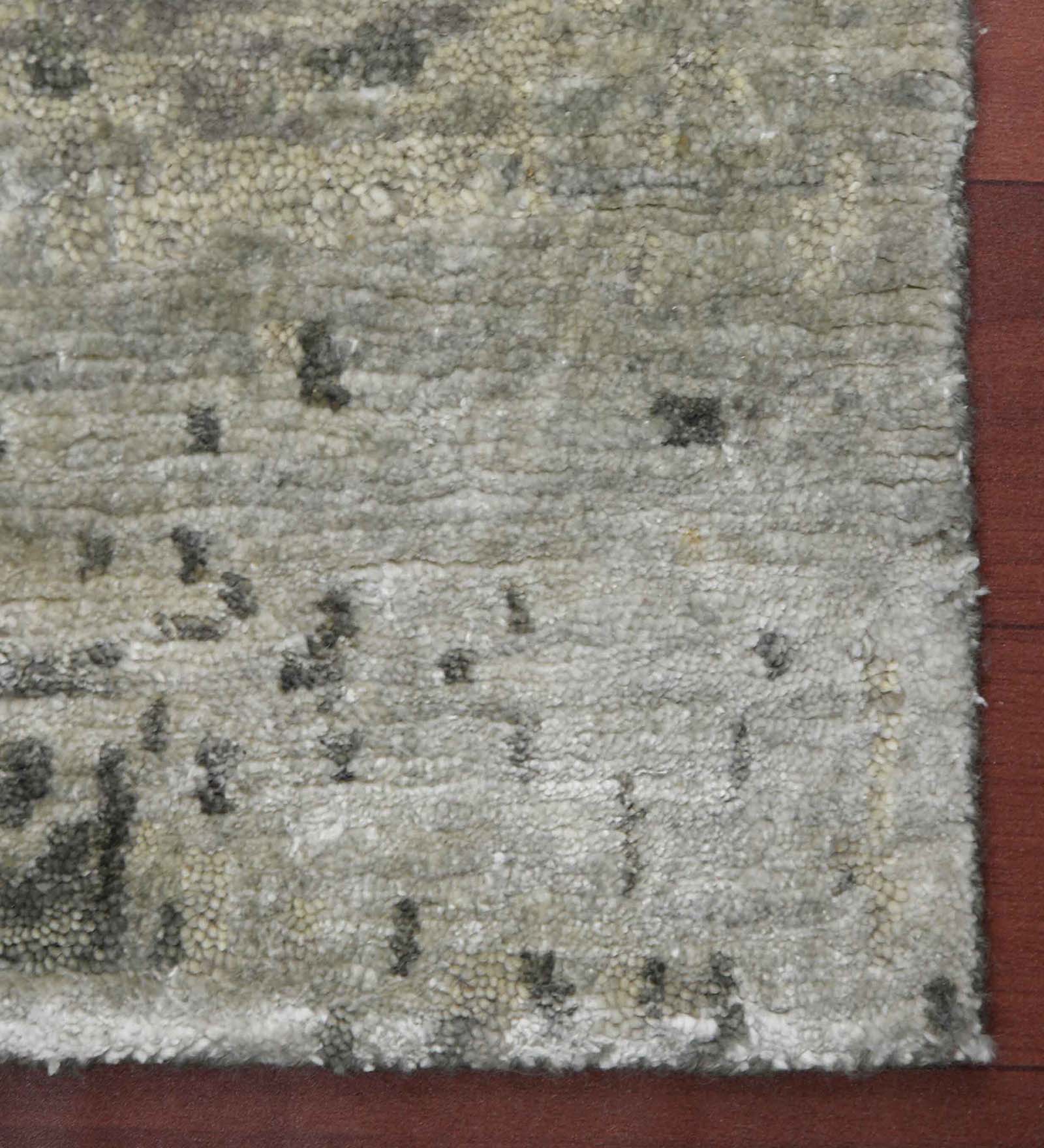 Synergy Modern Pattern Hand Knotted  Rectangle Anti-Skid Designer Carpet, Prayer Rug For Office Cabins, Small Living Spaces - 2'X3'