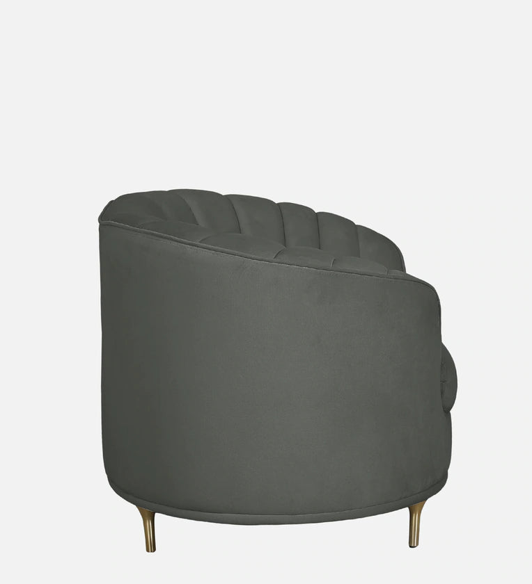 Fabric 1 Seater Sofa In Pebble Grey Colour