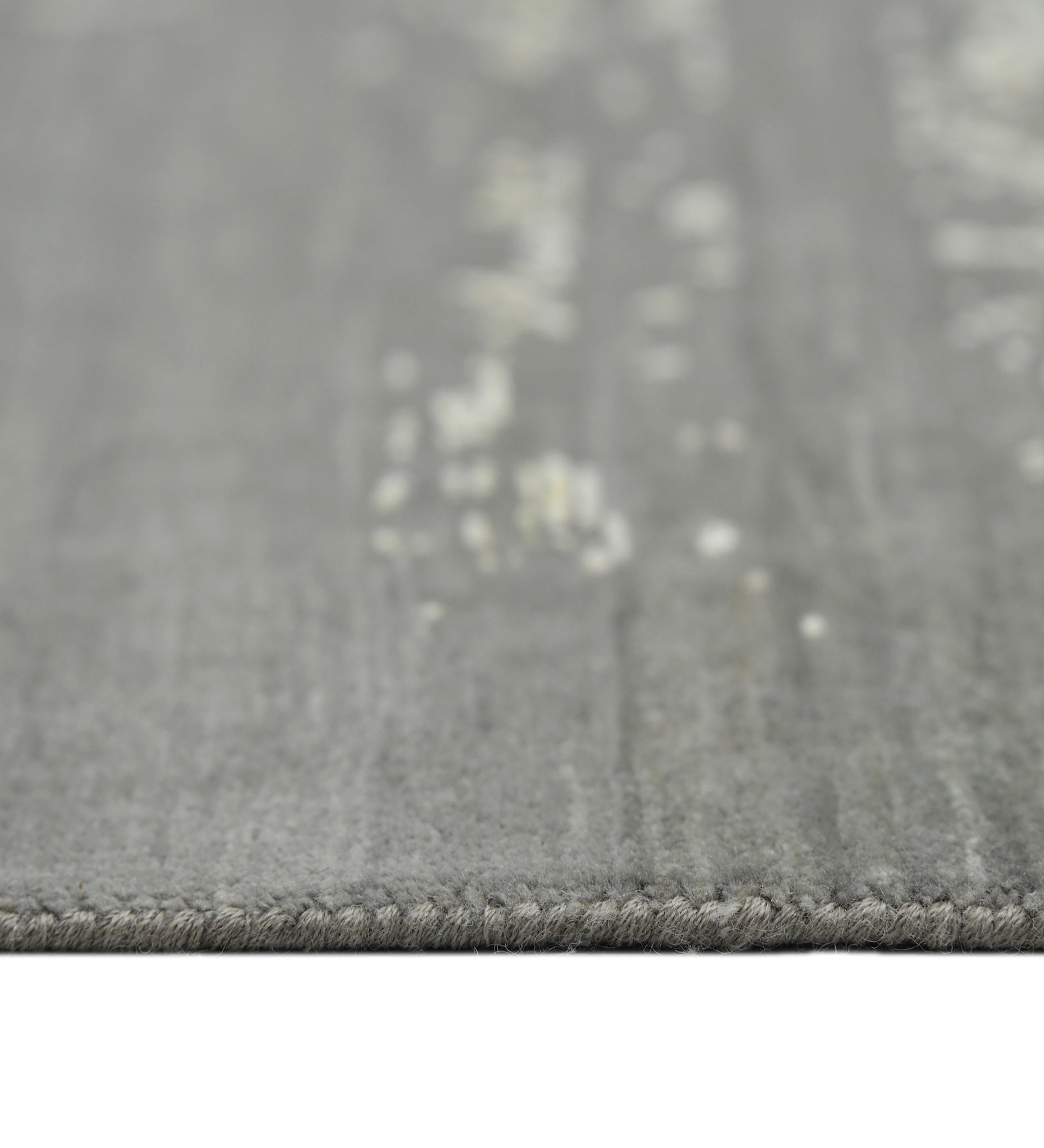 Pearl Transitional Pattern Hand Knotted  Rectangle Anti-Skid Designer Carpet, Prayer Rug For Office Cabins, Small Living Spaces - 2'X3'