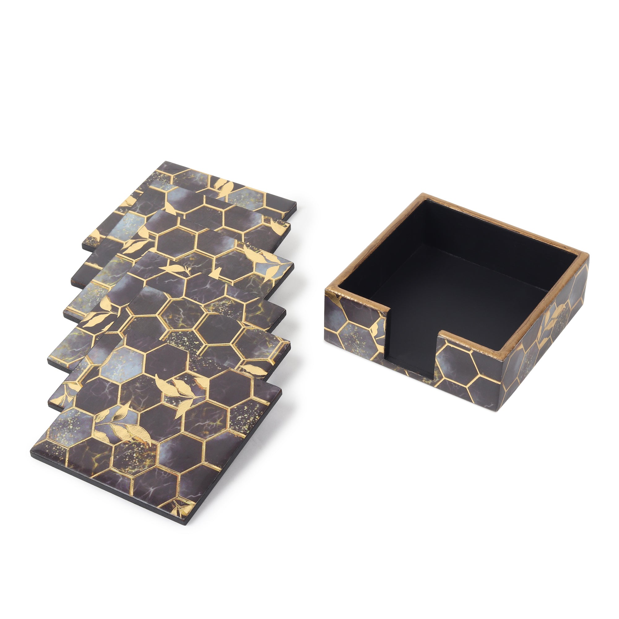 Gilded Hive  Coaster Set of 4  - OUCHCART 