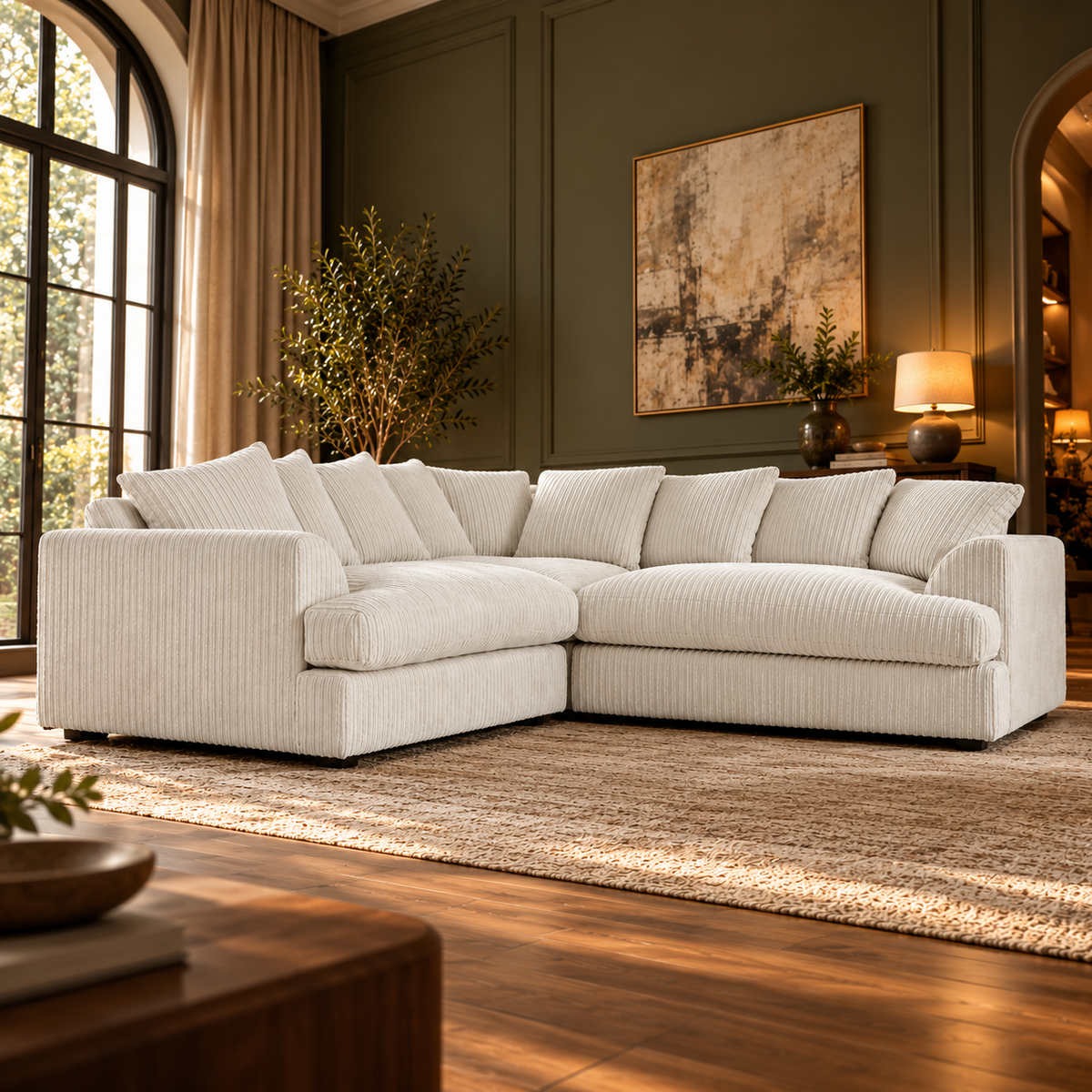 Brogyn 2 - Piece Upholstered Corner Sofa