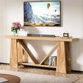 Long Console Table, Farmhouse Entryway Table