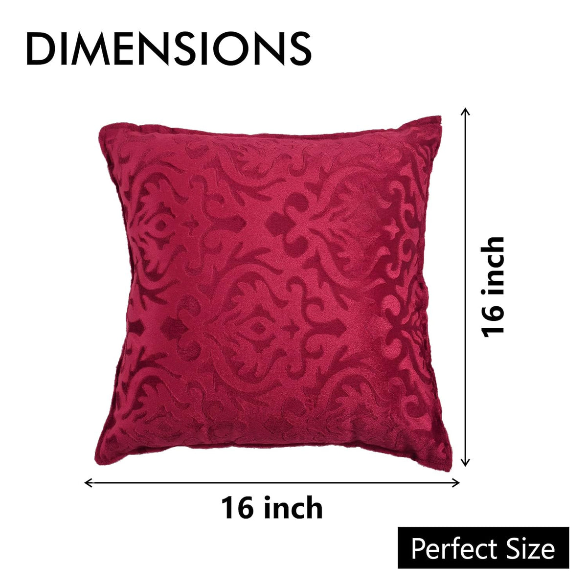 Stylish Geometric Velvet Cushion Covers 20 x 10 Inch, Set of 5