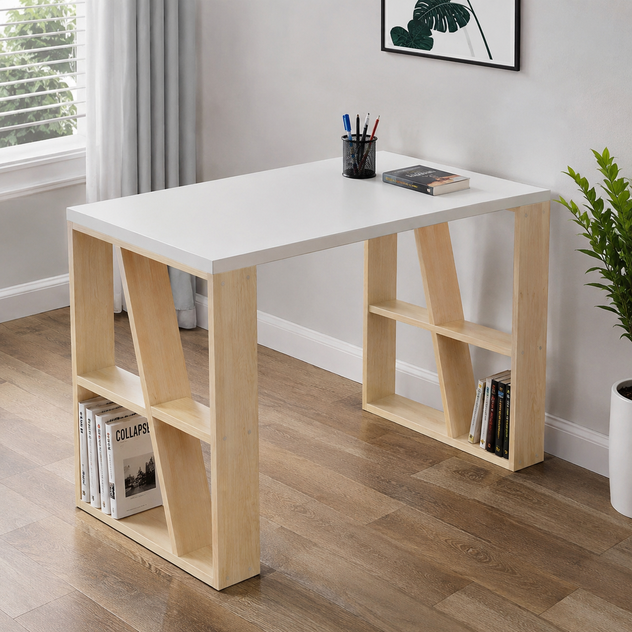 Wooden Study Table for Home Office & Workspace