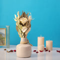 Lea Dried Yellow Delight small vase