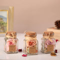 Lea Dried Floral Pastel Potpourri set of 3 (small)fusia rose, lilac lavender, peach belani