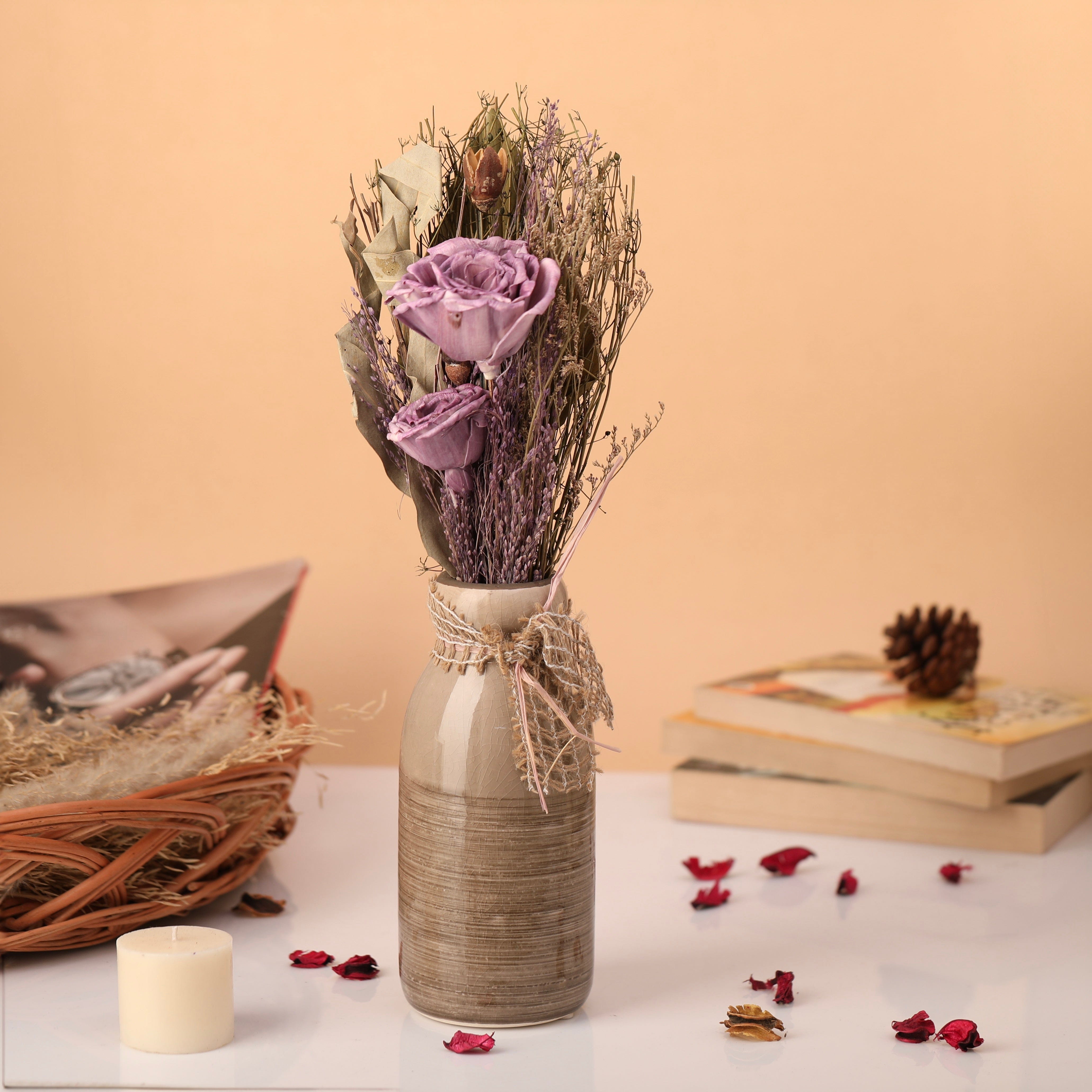Lea Dried Lavender  Big Vase