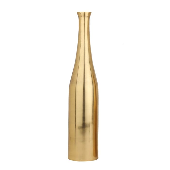 Full Gold Champagne Large Bottle Vase