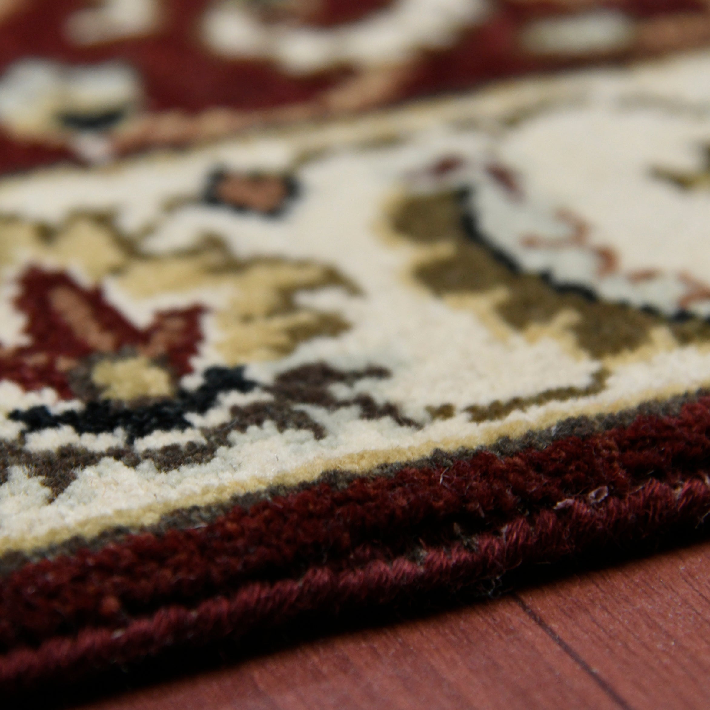 Luxor Classic Pattern Hand Knotted  Rectangle Anti-Skid Designer Carpet, Prayer Rug For Office Cabins, Small Living Spaces - 2'X3'