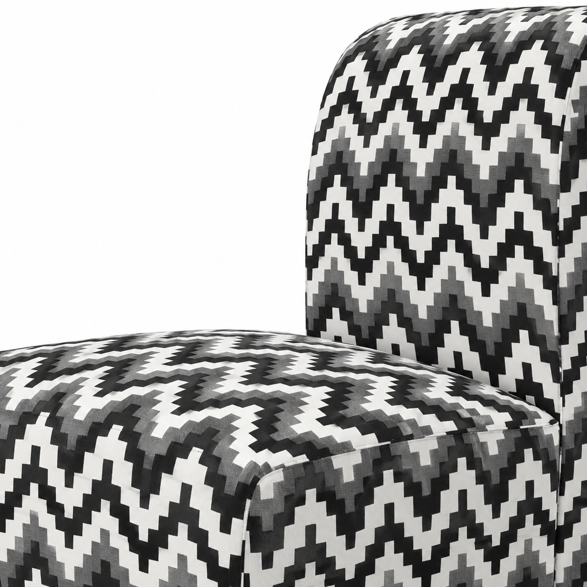 Patterned Accent Chair with Rich Italian Ink Print & Comfortable Upholstered Design