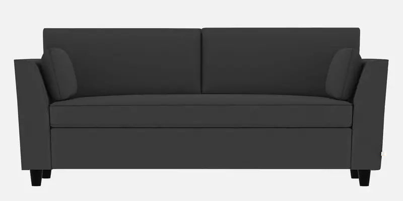 Velvet 3 Seater Sofa in Pubble Grey Colour with Storage