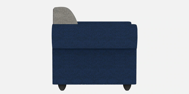 Fabric 3 Seater Sofa In Blue & Light Grey Finish