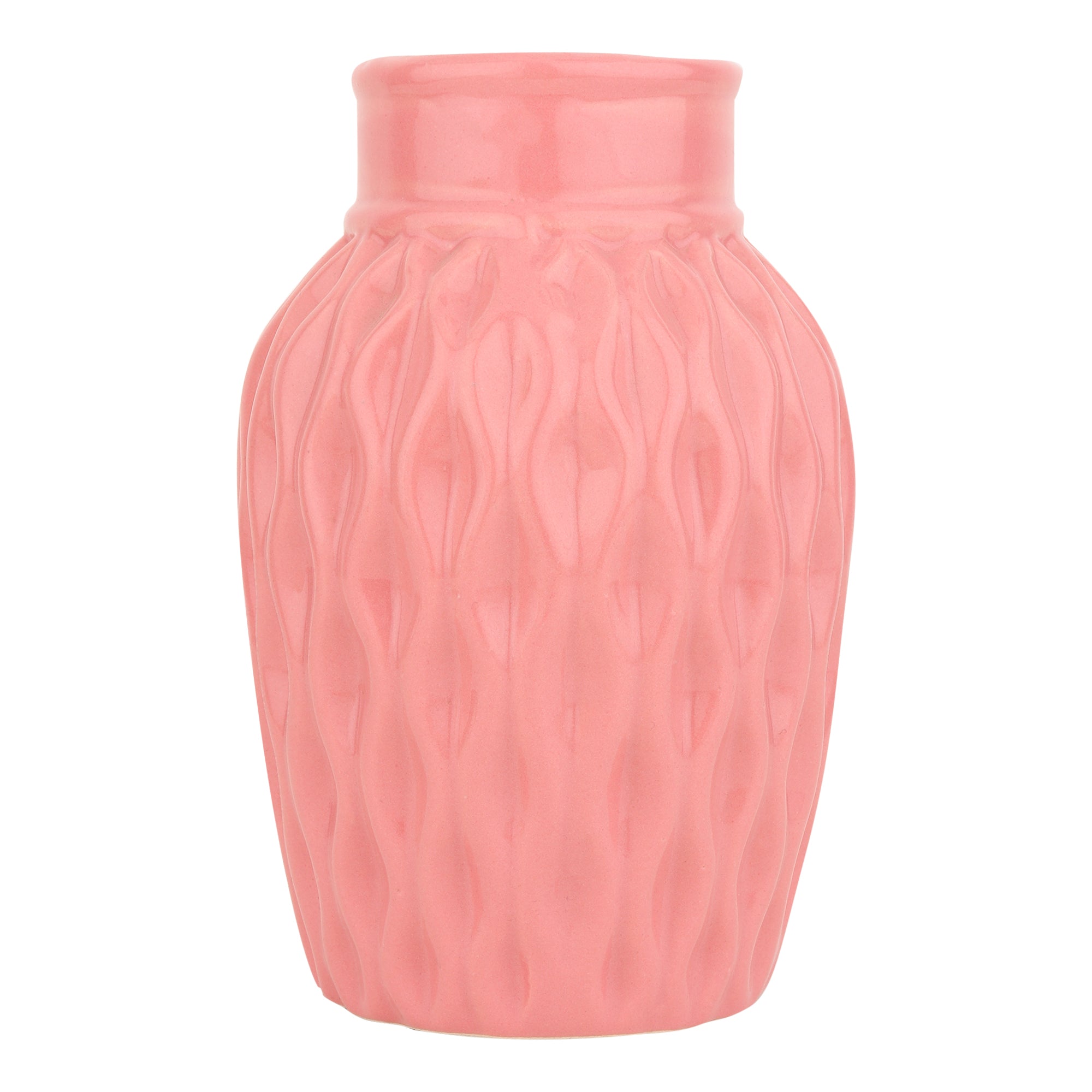 Pink WaveCera Vase