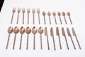 Bamboo Elegance Copper Cutlery Set of 24