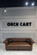 Rolled Arm Back Tufted Chesterfield Sofa