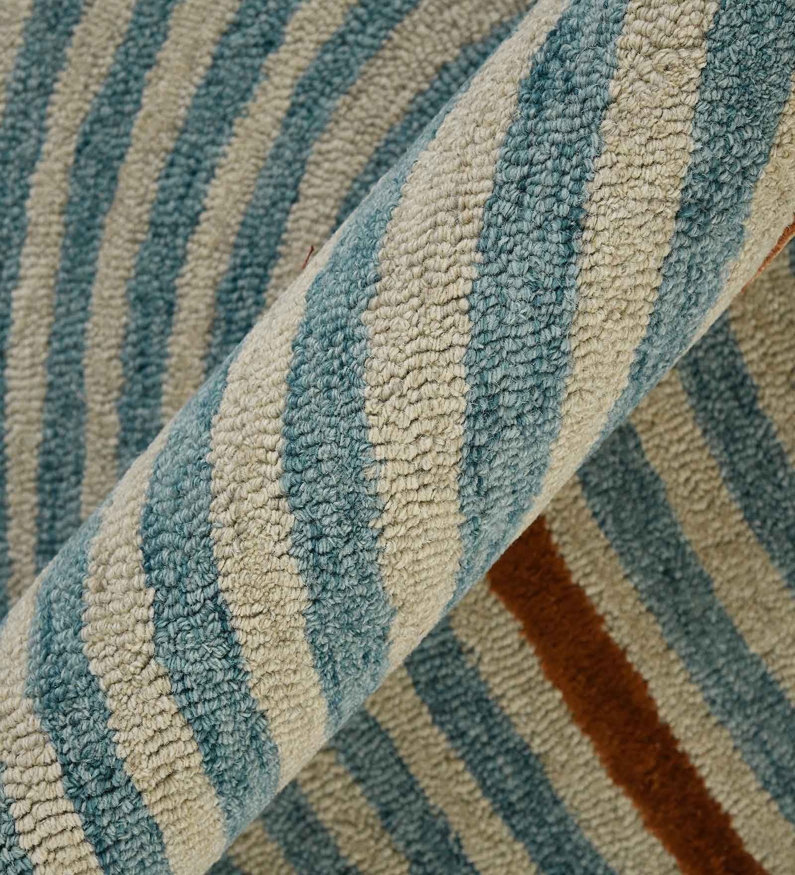 IVORY Wool & Viscose Canyan 4x6 Feet  Hand-Tufted Carpet - Rug