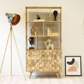 Darwin Mango Wood Sideboard in Natural Finish (Bookshelf)