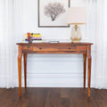 Solid Sheesham Wood Modern Console Table (Standard, Honey Finish)