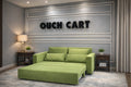Modern Fabric Sofa Cum Bed with Pull-Out Mechanism | Space-Saving Convertible Sofa Bed
